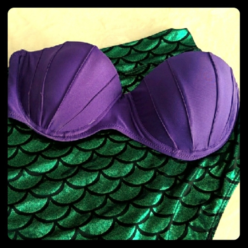 The little mermaid inspired bikini top (top only)